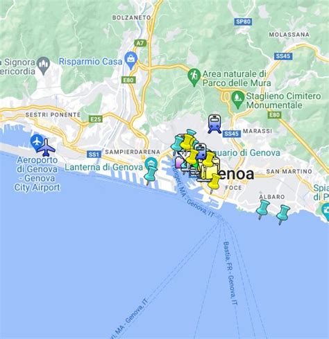 genoa italy google maps